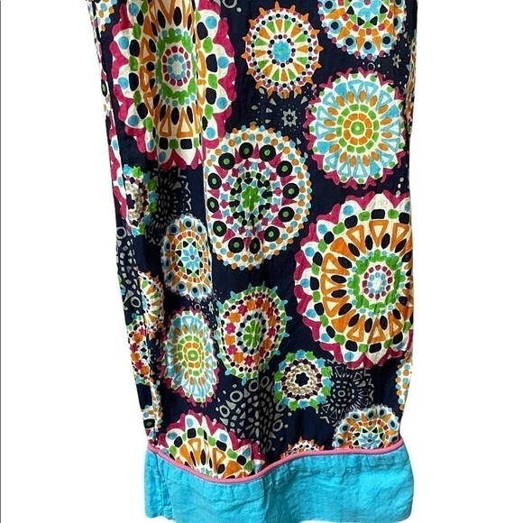 Buckhead Betties lounge/PJ pant in bright multi circle retro print 100% cotton - Picture 5 of 7